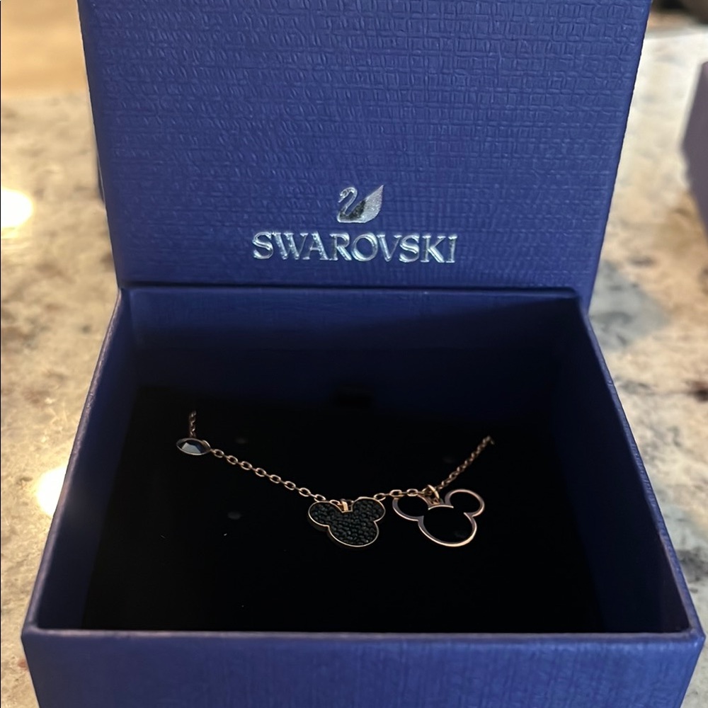 Swarovski Gold Mickey Mouse Necklace